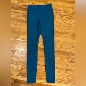 Lululemon Athletica Teal Fast & Free 28” High-Rise Leggings